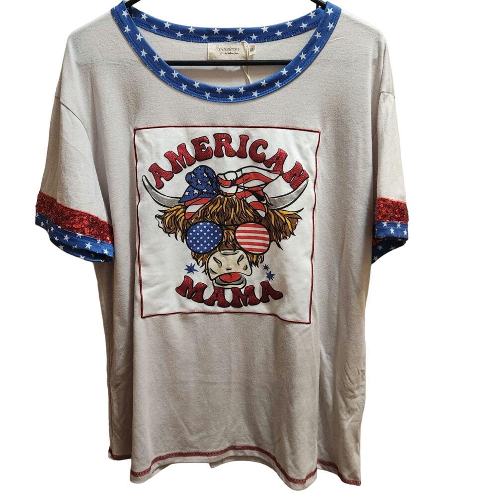 Wanderer Southern Cross American Mama t-shirt size XL NWOT